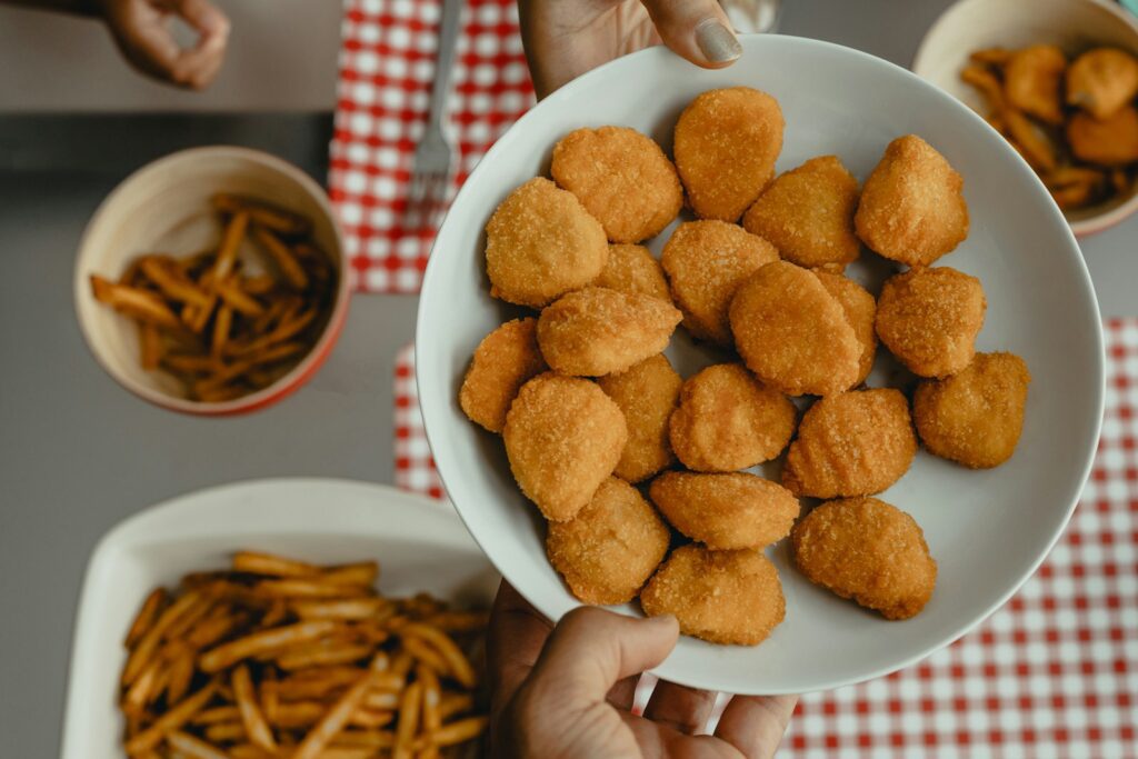 Desiccated Coconut as Chicken Coating - Recipes for Oven "Fried" Chicken Tenders, Nuggets, etc 3 Desiccated coconut, chicken, nuggets, food