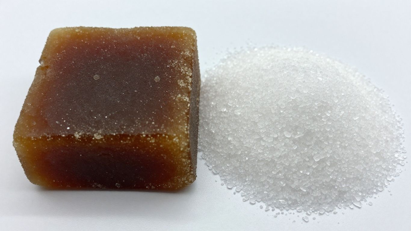 Palm sugar and cane sugar comparison