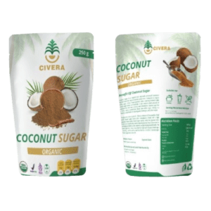packaging retail coconut sugar product