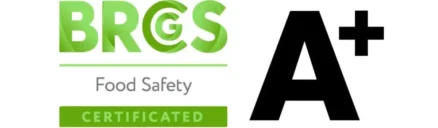 BRCGS Food Safety Grade A+ certification logo coconut sugar supplier Global Coco Sugar