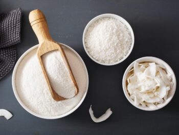 TOH-types-of-coconut-GettyImages-1207744358-JVedit desiccated coconut flakes, coconut dried flakes, organic shredded coconut, sweetened shredded coconut