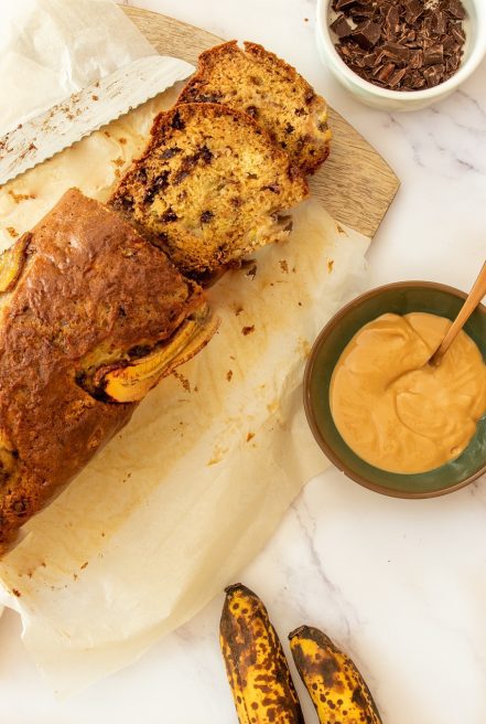 banana bread, peanut butter, chocolate-5581823 send us a message
