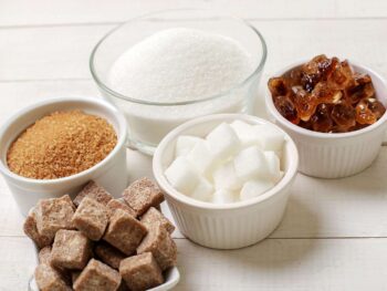 coconut-sugar-and-coconut-palm-sugar white coconut sugar, unrefined coconut sugar, sweeteners, sugar